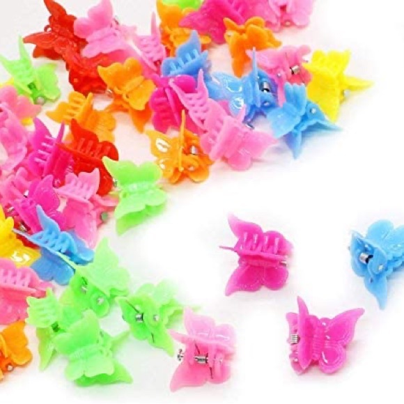 colorful mini butterfly hair clips 🦋 set of 3 blue💙 90’s hair style - Picture 7 of 10